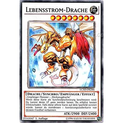 Yu-Gi-Oh! LC5D-DE246 Lebensstrom-Drache 1. Auflage im Set mit original Gwindi Kartenschutzhülle Yu-Gi-Oh! LC5D-DE246 Lebensstrom-Drache 1. Auflage im Set mit original Gwindi Kartenschutzhülle