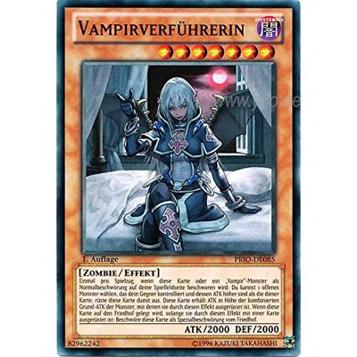 Yu-Gi-Oh! PRIO-DE085 Vampirverführerin 1. Auflage im Set mit original Gwindi Kartenschutzhülle Yu-Gi-Oh! PRIO-DE085 Vampirverführerin 1. Auflage im Set mit original Gwindi Kartenschutzhülle