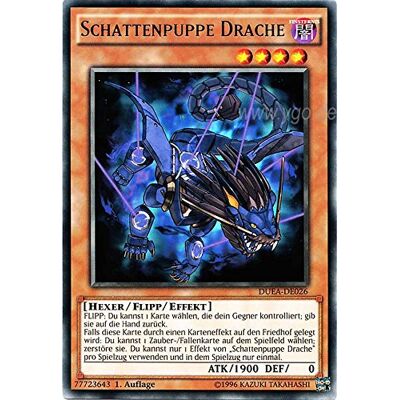 Yu-Gi-Oh! DUEA-DE026 Schattenpuppe Drache im Set mit original Gwindi Kartenschutzhülle Yu-Gi-Oh! DUEA-DE026 Schattenpuppe Drache im Set mit original Gwindi Kartenschutzhülle