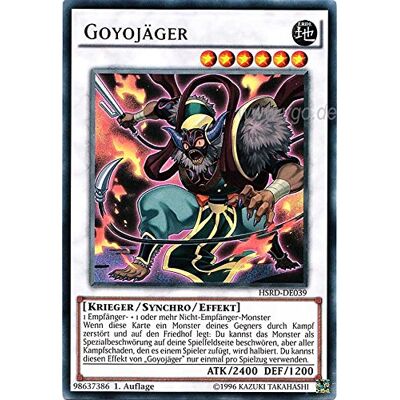 Yu-Gi-Oh! HSRD-DE039 Goyojäger 1. Auflage im Set mit original Gwindi Kartenschutzhülle Yu-Gi-Oh! HSRD-DE039 Goyojäger 1. Auflage im Set mit original Gwindi Kartenschutzhülle