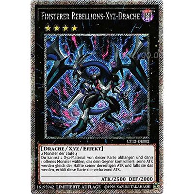 Yu-Gi-Oh! CT12-DE002 Finsterer Rebellions-Xyz-Drache Limitiert im Set mit original Gwindi Kartenschutzhülle Yu-Gi-Oh! CT12-DE002 Finsterer Rebellions-Xyz-Drache Limitiert im Set mit original Gwindi Kartenschutzhülle