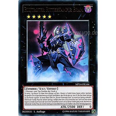 Yu-Gi-Oh! MP14-DE164 Blutroter Rittervampir Bram 1. Auflage im Set mit original Gwindi Kartenschutzhülle Yu-Gi-Oh! MP14-DE164 Blutroter Rittervampir Bram 1. Auflage im Set mit original Gwindi Kartenschutzhülle