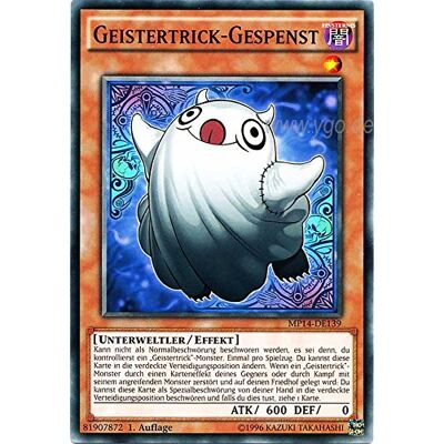 Yu-Gi-Oh! MP14-DE139 Geistertrick-Gespenst 1. Auflage im Set mit original Gwindi Kartenschutzhülle Yu-Gi-Oh! MP14-DE139 Geistertrick-Gespenst 1. Auflage im Set mit original Gwindi Kartenschutzhülle
