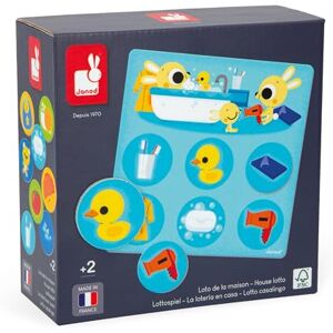 Janod Lottospiel 4 Karten und 24 Marken aus Pappe Lernspiel Wortschatz und Konzentration FSC-Zertifiziert und Pflanzenfarbe ab 2 Jahre – J02620 Janod Lottospiel 4 Karten und 24 Marken aus Pappe Lernspiel Wortschatz und Konzentration FSC-Zertifiziert und Pflanzenfarbe ab 2 Jahre – J02620