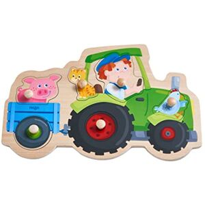 HABA 305550 Greifpuzzle Lustige Traktorfahrt, Greifpuzzle ab 1 Jahr, bunt HABA 305550 Greifpuzzle Lustige Traktorfahrt, Greifpuzzle ab 1 Jahr, bunt