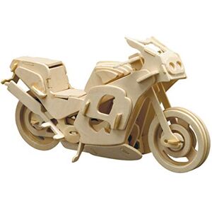 Pebaro 865/8 Holzbausatz Renn-Motorrad, 3D Puzzle Motorrad, 3D Puzzle, Modellbausatz, Basteln mit Holz, Holzpuzzle, vorgestanzte Holzplatte, ausbrechen, zusammenstecken, fertig, Geschenkidee Pebaro 865/8 Holzbausatz Renn-Motorrad, 3D Puzzle Motorrad, 3D Puzzle, Modellbausatz, Basteln mit Holz, Holzpuzzle, vorgestanzte Holzplatte, ausbrechen, zusammenstecken, fertig, Geschenkidee