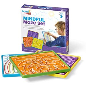 hand2mind Learning Resources Achtsamkeitslabyrinth-Set, 6 Atemtafeln zum Nachfahren mit dem Finger, spiele für autistische kinder, adhs spielzeug, Beruhigungsspielzeug für zu Hause oder im klassenraum hand2mind Learning Resources Achtsamkeitslabyrinth-Set, 6 Atemtafeln zum Nachfahren mit dem Finger, spiele für autistische kinder, adhs spielzeug, Beruhigungsspielzeug für zu Hause oder im klassenraum
