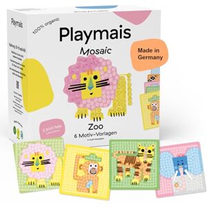 Playmais Mosaic Zoo 2300 Teile Bastelset natürliches Spielzeug inkl. Schwämmchen, 6 Motiv-Vorlagen vegan, verantwortungsvoll & sicher für Kinder & Umwelt ab 3 Jahren Playmais Mosaic Zoo 2300 Teile Bastelset natürliches Spielzeug inkl. Schwämmchen, 6 Motiv-Vorlagen vegan, verantwortungsvoll & sicher für Kinder & Umwelt ab 3 Jahren