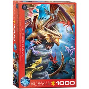 EuroGraphics 1000 Teile Drachen Clan von Ann Stokes, 6000-5475, mehrfarbig EuroGraphics 1000 Teile Drachen Clan von Ann Stokes, 6000-5475, mehrfarbig