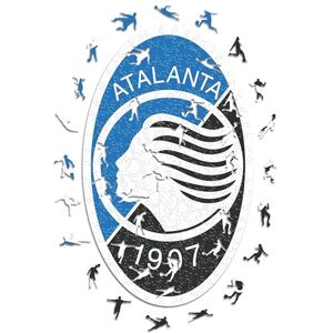Iconic Puzzles , Atalanta Logo, offizielles Produkt, Holzpuzzle für Erwachsene und Kinder, 100% nachhaltiges Holz, Größe S, 150 Teile Iconic Puzzles , Atalanta Logo, offizielles Produkt, Holzpuzzle für Erwachsene und Kinder, 100% nachhaltiges Holz, Größe S, 150 Teile