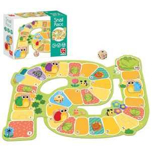 Goula Snail Race – Schneckenrennen-Brettspiel für Kinder ab 3 + – Kooperativ oder Wettkampf – Mit Holzfiguren & Würfel – Fördert Zahlenverständnis & Strategie – 2–4 Spieler, Für Mädchen und Jungen Goula Snail Race – Schneckenrennen-Brettspiel für Kinder ab 3 + – Kooperativ oder Wettkampf – Mit Holzfiguren & Würfel – Fördert Zahlenverständnis & Strategie – 2–4 Spieler, Für Mädchen und Jungen
