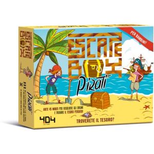 Asmodee Escape Box: Piraten Lustiges Spiel in der Box zur Organisation Einer Schatzsuche, 2-5 Spieler, 7-12 Jahre, italienische Ausgabe Asmodee Escape Box: Piraten Lustiges Spiel in der Box zur Organisation Einer Schatzsuche, 2-5 Spieler, 7-12 Jahre, italienische Ausgabe
