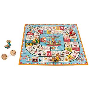 Janod J02743 Karussell-Gänsespiel, Familienspiel, Holzfiguren, für Kinder ab 4 Jahren Janod J02743 Karussell-Gänsespiel, Familienspiel, Holzfiguren, für Kinder ab 4 Jahren