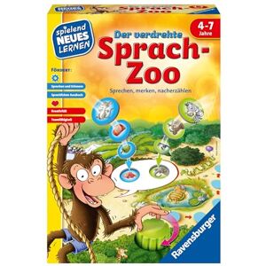 Ravensburger 24945 Der verdrehte Sprach-Zoo Spielen und Lernen für Kinder, Lernspiel für Kinder von 4-7 Jahren, Spielend Neues Lernen für 2-4 Spieler Ravensburger 24945 Der verdrehte Sprach-Zoo Spielen und Lernen für Kinder, Lernspiel für Kinder von 4-7 Jahren, Spielend Neues Lernen für 2-4 Spieler