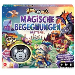 Mattel Magic 8 Ball Magische Begegnungen, Kooperatives Brettspiel, Deutsche Version, Entdeckung von magischen Gegenständen, für 24 Spieler, Gesellschaftsspiele ab 7 Jahre, HPJ69, Mehrfarbig Mattel Magic 8 Ball Magische Begegnungen, Kooperatives Brettspiel, Deutsche Version, Entdeckung von magischen Gegenständen, für 24 Spieler, Gesellschaftsspiele ab 7 Jahre, HPJ69, Mehrfarbig