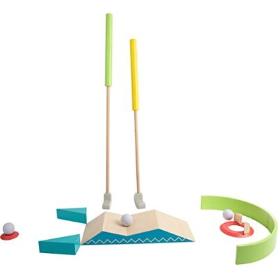 small foot Minigolf-Set "Active" aus Holz, FSC 100%-zertifiziert, 10 Hindernisse, Gartenspiel ab 5 Jahren, 11964 small foot Minigolf-Set "Active" aus Holz, FSC 100%-zertifiziert, 10 Hindernisse, Gartenspiel ab 5 Jahren, 11964