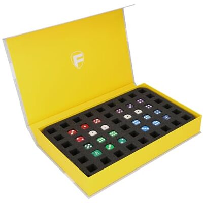 Feldherr Magnet-Box für Würfel inklusive Schaumstoff-Insert bis zu 54 Würfel ordentlich aufbewahren und vor Abnutzung schützen HSMB040P48 Feldherr Magnet-Box für Würfel inklusive Schaumstoff-Insert bis zu 54 Würfel ordentlich aufbewahren und vor Abnutzung schützen HSMB040P48