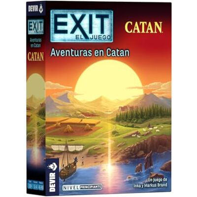 Devir – Exit: Abenteuer in Katan, kooperatives Escape-Spiel für Mystery und Abenteuer, Escape Room zu Hause, Puzzle und Familienabzug, 45-90 min, ab 10 Jahren, spanische Version (BGEXIT26ES) Devir – Exit: Abenteuer in Katan, kooperatives Escape-Spiel für Mystery und Abenteuer, Escape Room zu Hause, Puzzle und Familienabzug, 45-90 min, ab 10 Jahren, spanische Version (BGEXIT26ES)