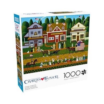 Buffalo Games Charles Wysocki Young Patriots 1000 Teile Puzzle Herausforderndes Puzzle perfekt für Spieleabende Fertige Größe ist 26,75 x 19,75 Buffalo Games Charles Wysocki Young Patriots 1000 Teile Puzzle Herausforderndes Puzzle perfekt für Spieleabende Fertige Größe ist 26,75 x 19,75