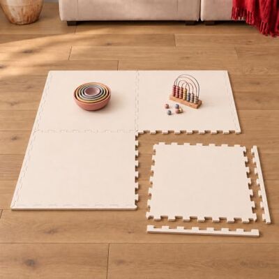 LittleTom Spielmatte Baby Puzzlematte Beige 4 Teile je 50 x 50 cm Krabbelmatte 100x100 cm Bodenmatte Kinder Puzzle Teppich Kinderzimmer Matte Bodenschutzmatte Spielteppich Eva Schaumstoff LittleTom Spielmatte Baby Puzzlematte Beige 4 Teile je 50 x 50 cm Krabbelmatte 100x100 cm Bodenmatte Kinder Puzzle Teppich Kinderzimmer Matte Bodenschutzmatte Spielteppich Eva Schaumstoff