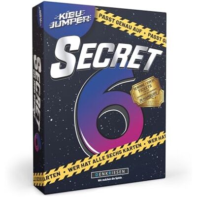 DENKRIESEN KIBU Jumper Secret 6 Kartenspiel ab 8 Jahren, 3–6 Spieler Spannendes Kartenspiel und Gesellschaftsspiel mit geheimen Rollen und kniffligen Rätseln für Familie und Freunde. DENKRIESEN KIBU Jumper Secret 6 Kartenspiel ab 8 Jahren, 3–6 Spieler Spannendes Kartenspiel und Gesellschaftsspiel mit geheimen Rollen und kniffligen Rätseln für Familie und Freunde.