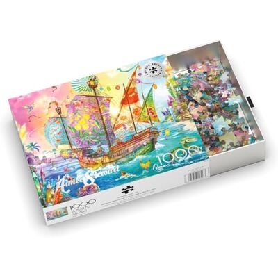 Buffalo Games Silver Select Aimee Stewart Crystal Dreamship Harbor 1000 Teile Puzzle für Erwachsene Herausforderndes Puzzle perfekt für Spieleabende Buffalo Games Silver Select Aimee Stewart Crystal Dreamship Harbor 1000 Teile Puzzle für Erwachsene Herausforderndes Puzzle perfekt für Spieleabende