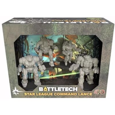 Catalyst Game Labs BattleTech Miniatures Star League Command Lance Expansion RPG Roleplaying Game in English Miniature Game Ages 14+ Spiel auf Englisch, Grey Catalyst Game Labs BattleTech Miniatures Star League Command Lance Expansion RPG Roleplaying Game in English Miniature Game Ages 14+ Spiel auf Englisch, Grey