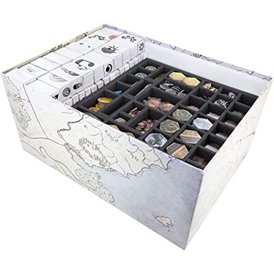 Feldherr Schaumstoff-Set + Kartenhalter kompatibel mit Gloomhaven Brettspielbox Feldherr Schaumstoff-Set + Kartenhalter kompatibel mit Gloomhaven Brettspielbox