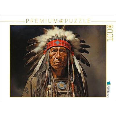 CALVENDO Puzzle · Häuptling Indianer 1000 Teile · Lege-Größe 64 × 48 cm · Puzzle CALVENDO Puzzle · Häuptling Indianer 1000 Teile · Lege-Größe 64 × 48 cm · Puzzle