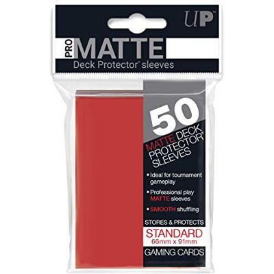Ultra Pro 82650 Sleeves Pro-Matte Red (50) Ultra Pro 82650 Sleeves Pro-Matte Red (50)