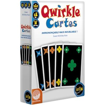 IELLO Qwirkle Karten Familienkartenspiel 8+ Serien, Farben & Formen 2 bis 4 Spieler 20 Minuten Französische Version IELLO Qwirkle Karten Familienkartenspiel 8+ Serien, Farben & Formen 2 bis 4 Spieler 20 Minuten Französische Version