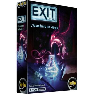 IELLO EXIT Die Akademie der Magie Escape Game zum kooperativen Haus Anfängerstufe Rätsel Zaubersprüche 1 bis 4 Spieler 10+ 45-60 Minuten IELLO EXIT Die Akademie der Magie Escape Game zum kooperativen Haus Anfängerstufe Rätsel Zaubersprüche 1 bis 4 Spieler 10+ 45-60 Minuten
