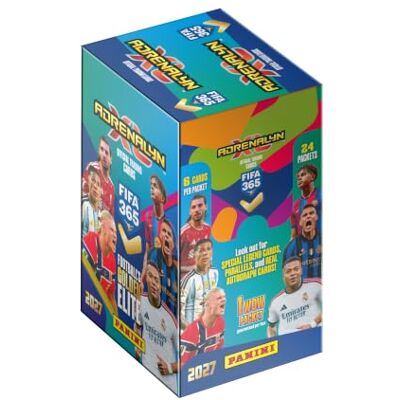 Panini FIFA 365 Adrenalyn XL 2027 Trading Cards – Flow Pack Display mit 24 Boostern – 144 Karten + 1 Wow Pack Panini FIFA 365 Adrenalyn XL 2027 Trading Cards – Flow Pack Display mit 24 Boostern – 144 Karten + 1 Wow Pack