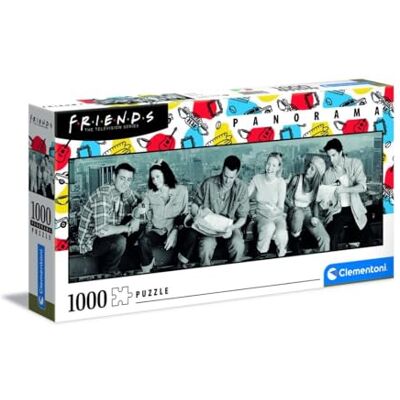 Clementoni 39588 Panorama Friends – Puzzle 1000 Teile ab 9 Jahren, Erwachsenenpuzzle mit Panoramabild, Geschicklichkeitsspiel für die ganze Familie, ideal als Wandbild Clementoni 39588 Panorama Friends – Puzzle 1000 Teile ab 9 Jahren, Erwachsenenpuzzle mit Panoramabild, Geschicklichkeitsspiel für die ganze Familie, ideal als Wandbild