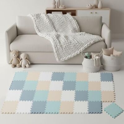 LittleTom Spielmatte Baby Puzzlematte Pastellfarben 36 Matten je 30x30 cm Krabbelmatte 180x180 cm Bodenmatte Kinder Puzzle Teppich Kinderzimmer Bodenschutzmatte Spielteppich EVA Schaumstoffmatte LittleTom Spielmatte Baby Puzzlematte Pastellfarben 36 Matten je 30x30 cm Krabbelmatte 180x180 cm Bodenmatte Kinder Puzzle Teppich Kinderzimmer Bodenschutzmatte Spielteppich EVA Schaumstoffmatte