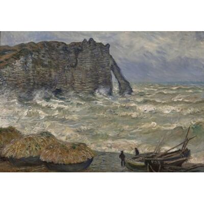Grafika Puzzle 1000 Teile Claude Monet Mer agitée à Étretat, 1883 Grafika Puzzle 1000 Teile Claude Monet Mer agitée à Étretat, 1883