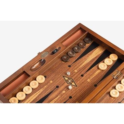 ART , Handgefertigtes Hochwertiges Backgammon Spiel aus Holz, Tavla, 100% Holz, Deluxe Edition, TricTrac ART , Handgefertigtes Hochwertiges Backgammon Spiel aus Holz, Tavla, 100% Holz, Deluxe Edition, TricTrac