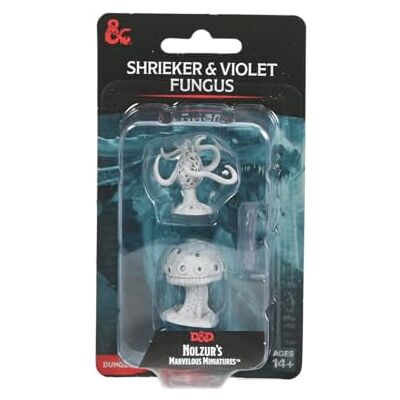 WizKids Games D&D Nolzur's Marvelous Miniatures: Shrieker & Violet Fungus Unpainted Dungeons and Dragons Miniatures WizKids Games D&D Nolzur's Marvelous Miniatures: Shrieker & Violet Fungus Unpainted Dungeons and Dragons Miniatures