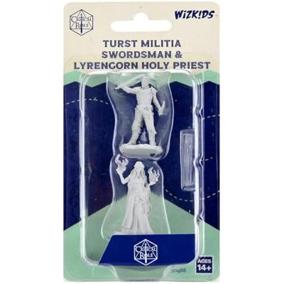 WizKids Critical Role Unpainted Miniatures: Turst Militia Swordsman & Lyrengorn Holy Priest (2 Units) WizKids Critical Role Unpainted Miniatures: Turst Militia Swordsman & Lyrengorn Holy Priest (2 Units)