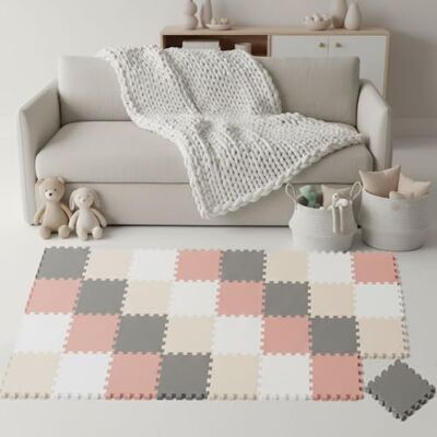 LittleTom Spielmatte Baby Puzzlematte Pastellfarben 36 Matten je 30x30 cm Krabbelmatte 180x180 cm Bodenmatte Kinder Puzzle Teppich Kinderzimmer Bodenschutzmatte Spielteppich EVA Schaumstoffmatte LittleTom Spielmatte Baby Puzzlematte Pastellfarben 36 Matten je 30x30 cm Krabbelmatte 180x180 cm Bodenmatte Kinder Puzzle Teppich Kinderzimmer Bodenschutzmatte Spielteppich EVA Schaumstoffmatte