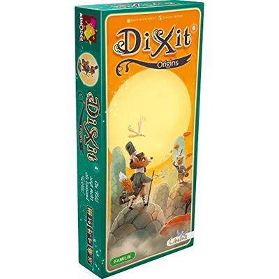 Libellud Asmodee, Dixit 4 – Origins, Erweiterung, Familienspiel, Deutsch Kreatives Assoziationsspiel mit neuen schimmernden & seltsamen Bildkarten für 3-6 Spieler, 30 Minuten, Brettspiel ab 8 Jahren Libellud Asmodee, Dixit 4 – Origins, Erweiterung, Familienspiel, Deutsch Kreatives Assoziationsspiel mit neuen schimmernden & seltsamen Bildkarten für 3-6 Spieler, 30 Minuten, Brettspiel ab 8 Jahren