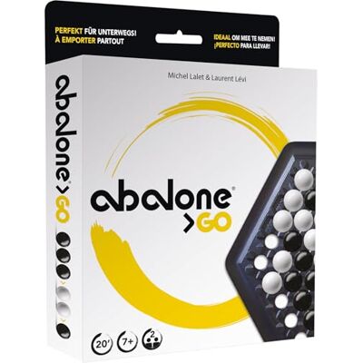 Asmodee Zygomatic, Abalone Go, Familienspiel, Brettspiel, 2 Spieler, ab 7+ Jahren, 20 Minuten, Deutsch Asmodee Zygomatic, Abalone Go, Familienspiel, Brettspiel, 2 Spieler, ab 7+ Jahren, 20 Minuten, Deutsch