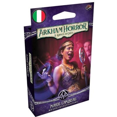 Asmodee – Arkham Horror: Das Kartenspiel: Marie Lambeau – Ermittler, Kartenspiel, 14+ Jahre, 1-4 Spieler, 60-120 min, italienische Ausgabe Asmodee – Arkham Horror: Das Kartenspiel: Marie Lambeau – Ermittler, Kartenspiel, 14+ Jahre, 1-4 Spieler, 60-120 min, italienische Ausgabe
