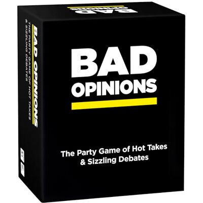 BAD OPINIONS The Hilarious Adult Card Game of Hot Takes & Sizzling Debates Perfect for Fun Parties and Board Games Night with Your Group BAD OPINIONS The Hilarious Adult Card Game of Hot Takes & Sizzling Debates Perfect for Fun Parties and Board Games Night with Your Group