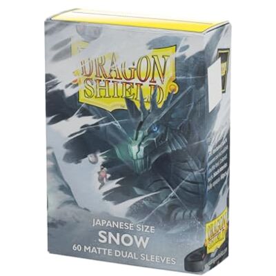 Dragon Matte Dual Japanese Size Card Sleeves 60 CT Smooth & Tough Premium TCG Sleeves Compatible with Yu-Gi-Oh, Naruto, Cardfight & Vanguard Snow Dragon Matte Dual Japanese Size Card Sleeves 60 CT Smooth & Tough Premium TCG Sleeves Compatible with Yu-Gi-Oh, Naruto, Cardfight & Vanguard Snow