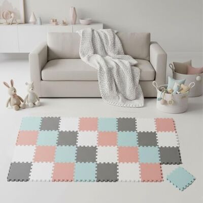LittleTom Spielmatte Baby Puzzlematte Pastellfarben 36 Matten je 30x30 cm Krabbelmatte 180x180 cm Bodenmatte Kinder Puzzle Teppich Kinderzimmer Bodenschutzmatte Spielteppich EVA Schaumstoffmatte LittleTom Spielmatte Baby Puzzlematte Pastellfarben 36 Matten je 30x30 cm Krabbelmatte 180x180 cm Bodenmatte Kinder Puzzle Teppich Kinderzimmer Bodenschutzmatte Spielteppich EVA Schaumstoffmatte