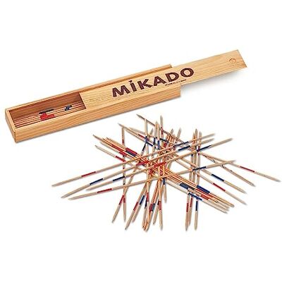 Cayro – Mikado – ab 6 Jahren – Holzmodell – Brettspiel – Kinder und Erwachsene – mit Box und Schiebedeckel – Spaß und Balance – 2 bis 8 Spieler Cayro – Mikado – ab 6 Jahren – Holzmodell – Brettspiel – Kinder und Erwachsene – mit Box und Schiebedeckel – Spaß und Balance – 2 bis 8 Spieler