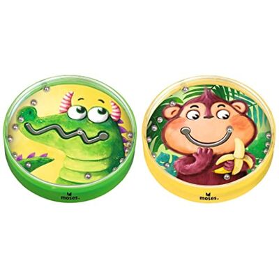 moses . Geduldsspiel mit Tiermotiven für Kinder ab 3 Jahren, 2er-Set, Geschicklichkeitsspiel, Kugelspiel zur Förderung der Koordination und Feinmotorik moses . Geduldsspiel mit Tiermotiven für Kinder ab 3 Jahren, 2er-Set, Geschicklichkeitsspiel, Kugelspiel zur Förderung der Koordination und Feinmotorik
