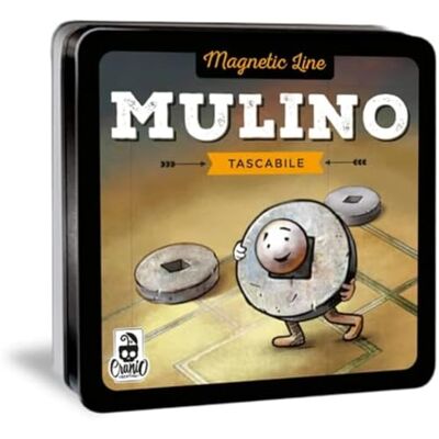 Mulino Tascabile - Brettspiel - Tragbares Magnetdesign - Für 2 Spieler - Italienische Ausgabe Mulino Tascabile - Brettspiel - Tragbares Magnetdesign - Für 2 Spieler - Italienische Ausgabe