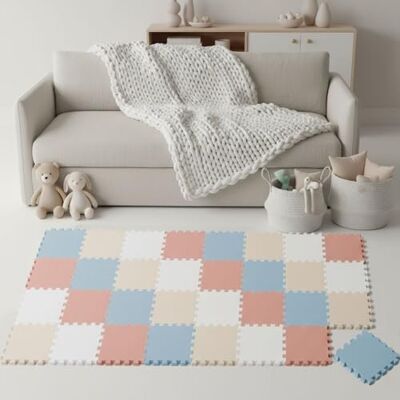 LittleTom Spielmatte Baby Puzzlematte Pastellfarben 36 Matten je 30x30 cm Krabbelmatte 180x180 cm Bodenmatte Kinder Puzzle Teppich Kinderzimmer Bodenschutzmatte Spielteppich EVA Schaumstoffmatte LittleTom Spielmatte Baby Puzzlematte Pastellfarben 36 Matten je 30x30 cm Krabbelmatte 180x180 cm Bodenmatte Kinder Puzzle Teppich Kinderzimmer Bodenschutzmatte Spielteppich EVA Schaumstoffmatte